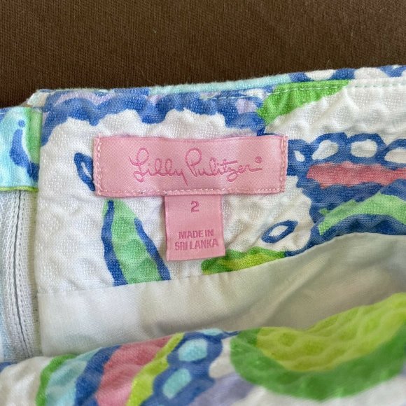 LILLY PULITZER Marigold Skort Conch Republic 2 Skirt Shorts - Picture 3 of 4
